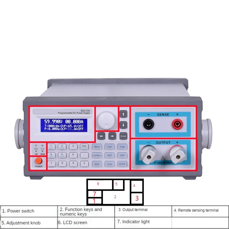 Switching Dc Power Supply 300V 1A - Alimentation CC programmable avec affichage à